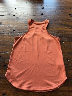Nike Women's Ribbed Racerback Tank Top - Rust Orange